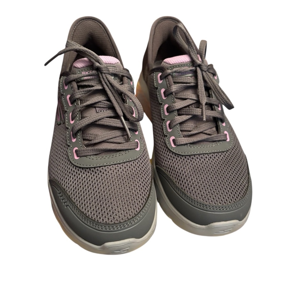 Skechers Gray and Pink Women's Sneakers
